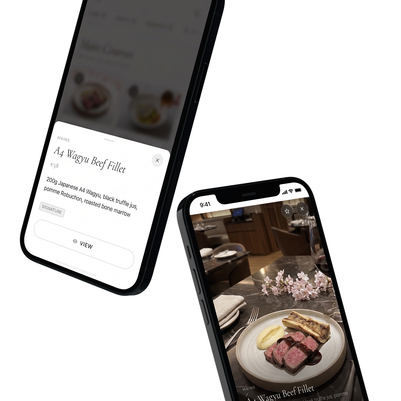 Immersive View — a dish rotated on a table in your own room